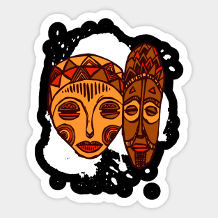 Showing my love towards African Tribal People Sticker